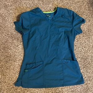 Caribbean Blue scrub top